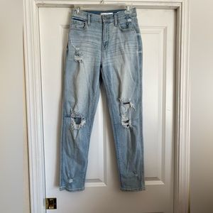 Eunina Size 1 Rocky High Rise Boyfriend Distressed Denim Jeans E88067TUE